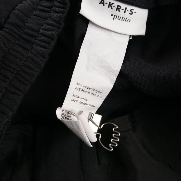 Akris Punto Marla Wide Leg Side Striped Knit Tuxedo Trousers Sweatpants Women 8 - Picture 6 of 15